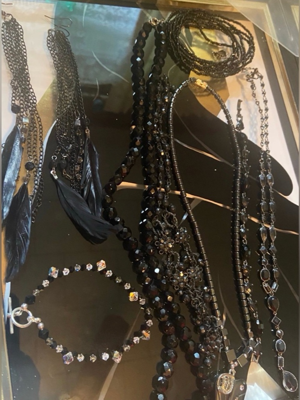 Vintage to Now All Black Estate Jewelry Lot
# 49